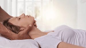 woman receiving chiropractic adjustment